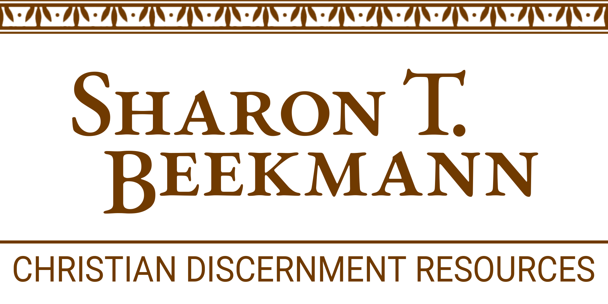 Sharon T. Beekmann Christian Discernment Resources logo.